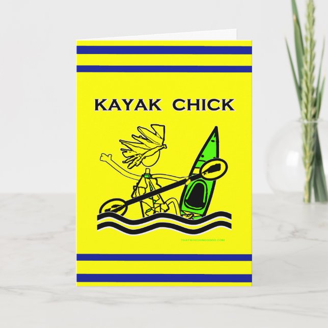 Kayak Chick Designs & Things Card (Front)