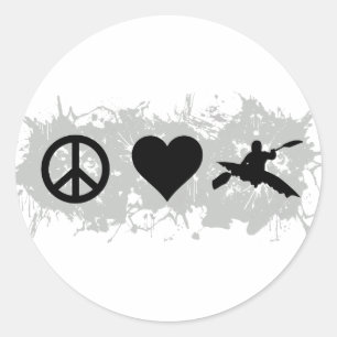 Kayak Classic Round Sticker