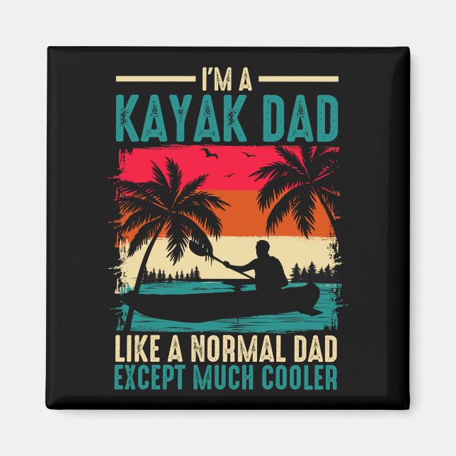 Kayak Dad Magnet (Front)