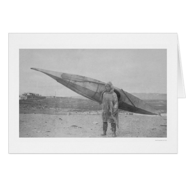 Kayak de transport esquimau 1909 (Devant horizontal)