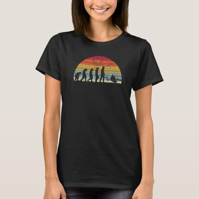 Kayak Evolution  Evolution Of Man Kanu Canoeing &  T-Shirt (Front)