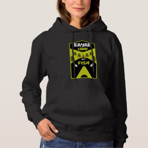 Kayak fish and camp fishing trip gifts hoodie