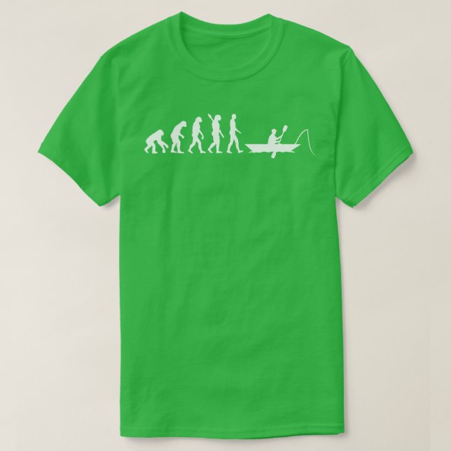 Kayak Fishing Evolution T-Shirt (Design Front)