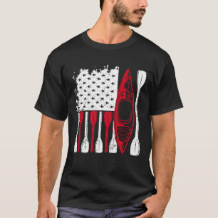 Kayak Flag Kayaker Outdoor Kayaking Kayak Boating  T-Shirt