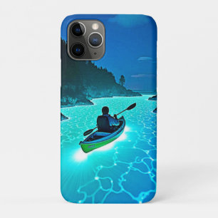 Kayak in Glowing Water Design iPhone 11 Pro Case