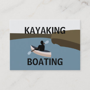 Kayak Kayaking Boating Business Card