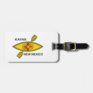 Kayak New Mexico Flag Luggage Tag