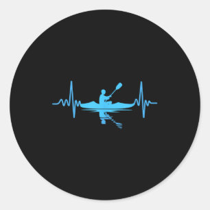 Kayak Novelty For Men Women Kayaker Kayaking Kayak Classic Round Sticker