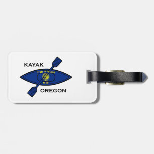Kayak Oregon Flag Luggage Tag