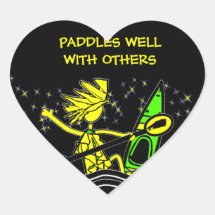 Kayak Paddle Bien Avec D'Autres Sticker Rond