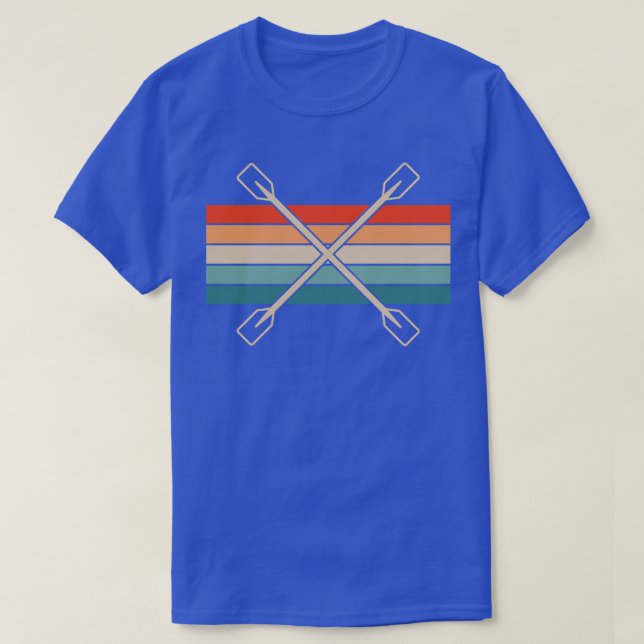 Kayak Paddle Retro 1 T-Shirt (Design Front)