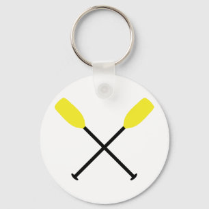 kayak paddles crossed keychain