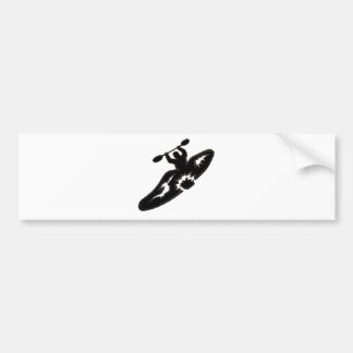 Kayak peace bumper sticker