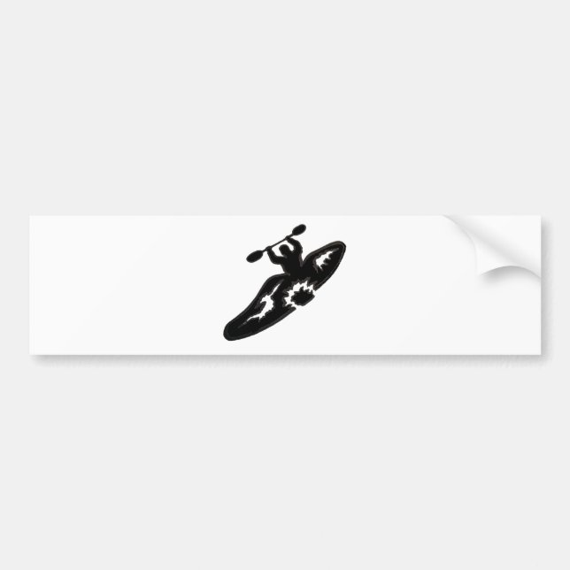 Kayak peace bumper sticker (Front)