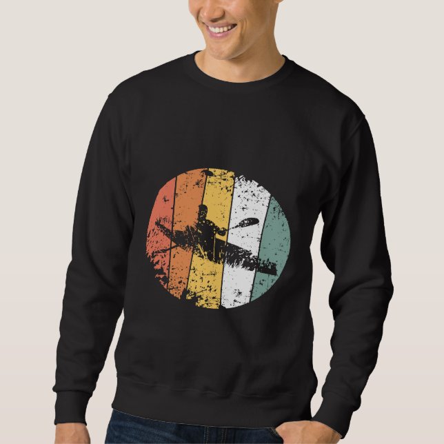 Kayak Rowing Rower Vintage Sweatshirt (Front)