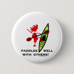 Kayak Shirt, Kayak Gift, Bumper Sticker and more! 2 Inch Round Button