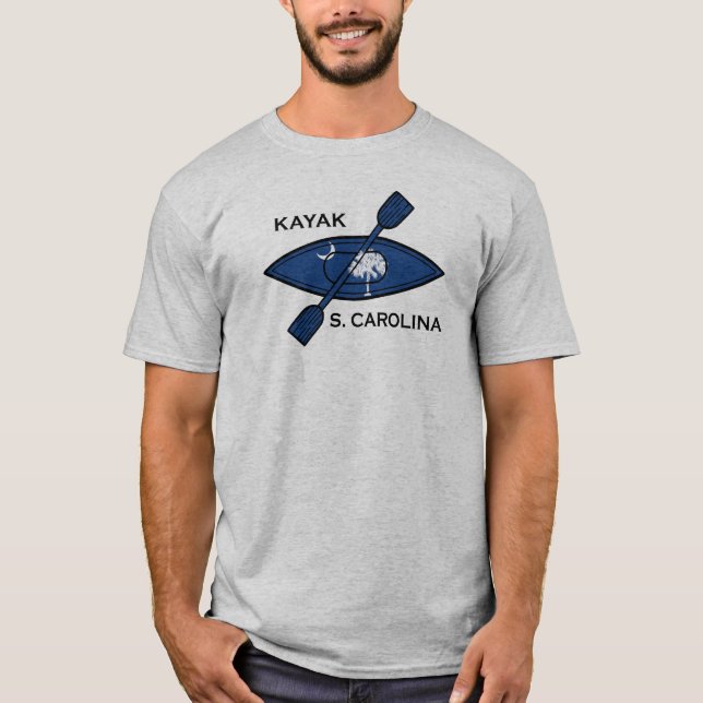 Kayak South Carolina Flag T-Shirt (Front)
