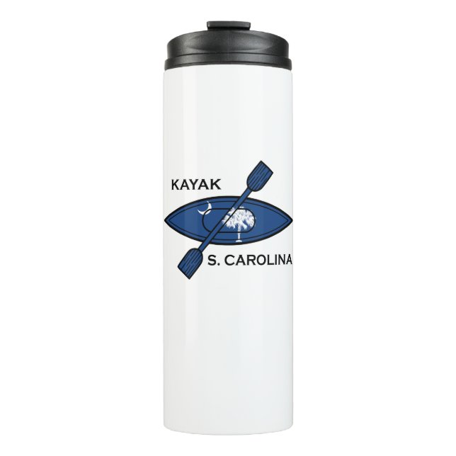 Kayak South Carolina Flag Thermal Tumbler (Front)