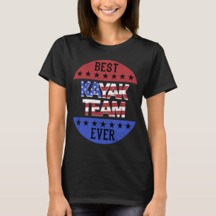 Kayak Team Independence Day Patriotic Kayaker USA  T-Shirt