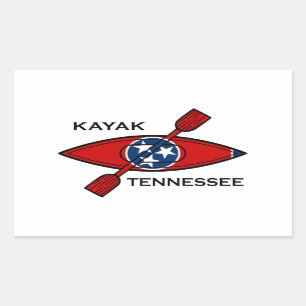 Kayak Tennessee Flag Sticker