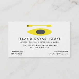 Kayak Tour Guide Business Card