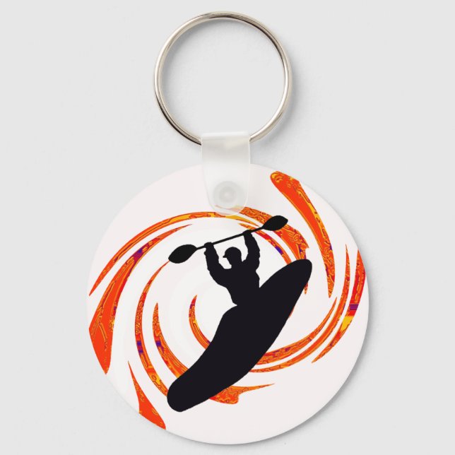 kayak Waters Rising Keychain (Front)