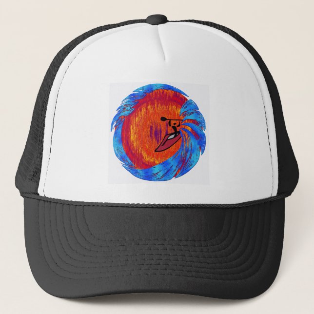 Kayak With Sol Trucker Hat (Front)