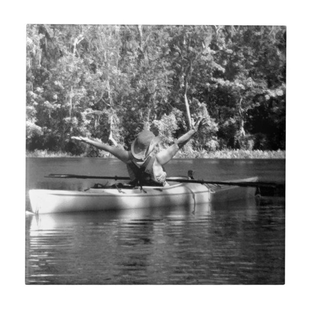 kayak woman tile (Front)