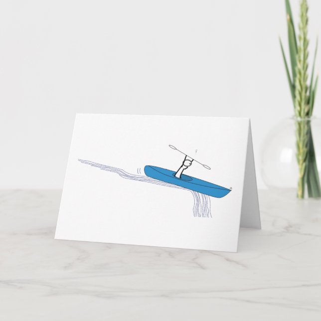 Kayaker Birthday Card (Front)