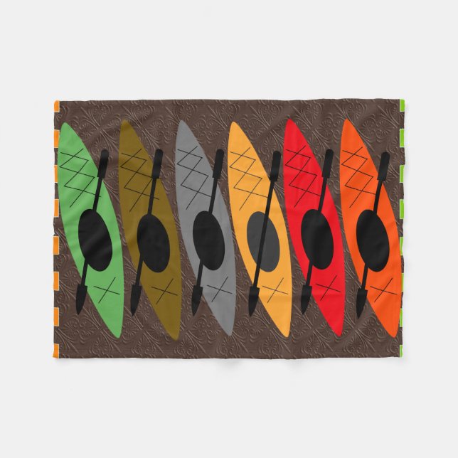 Kayaker Fleece Blanket (Front (Horizontal))