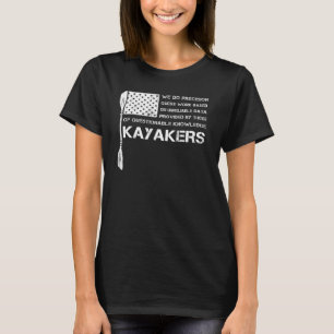 Kayakers American Usa Flag Vintage Perfect For Men T-Shirt