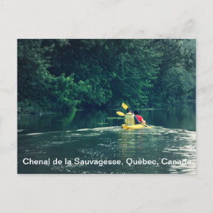Kayakers in Quebec, Canada Postcard