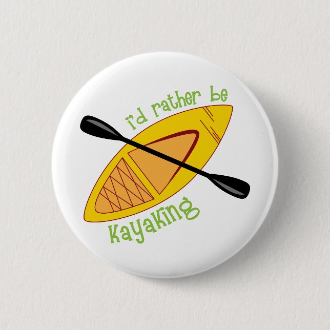 Kayaking 2 Inch Round Button (Front)