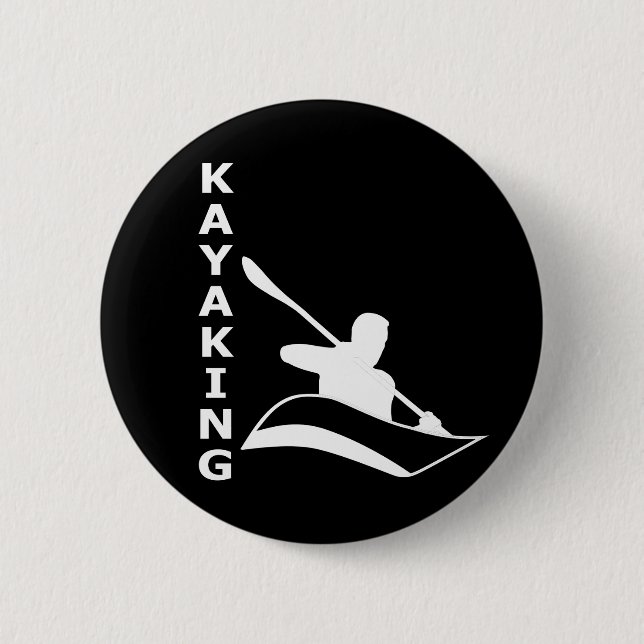 Kayaking 2 Inch Round Button (Front)