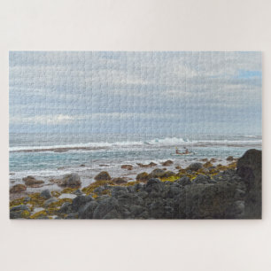 Kayaking Along the Napali Coast, Kauai, Hawaii Jigsaw Puzzle