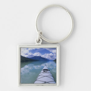 Kayaking at the end end of Azure Lake in Wells Keychain