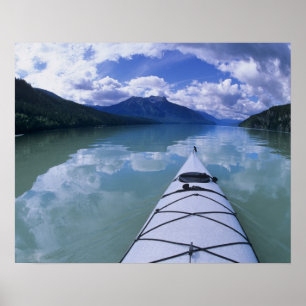 Kayaking at the end end of Azure Lake in Wells Poster