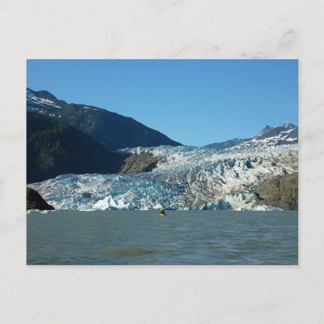 Kayaking at the Mendenhall Glacier Postcard (Front)