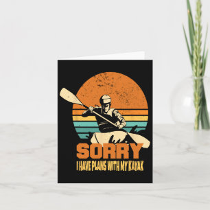 Kayaking Boating Kayaker Apparel Kayak Lovers Surf Card