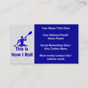 Kayaking Business Card