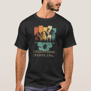 Kayaking Canoeing Retro T-Shirt