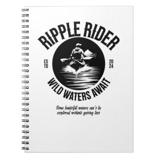 Kayaking Carnet noir et blanc