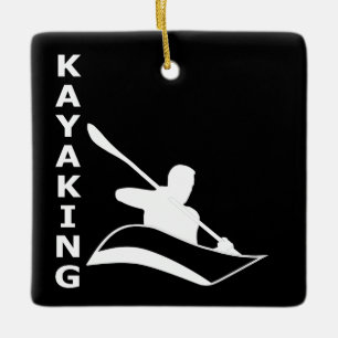 Kayaking Ceramic Ornament