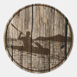 Kayaking Classic Round Sticker