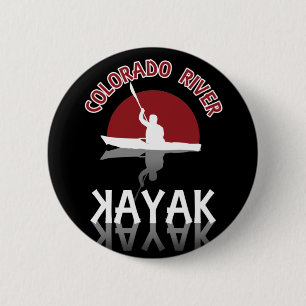 Kayaking Colorado River - Kayak 2 Inch Round Button