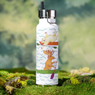 Kayaking Creatures Water Bottle
