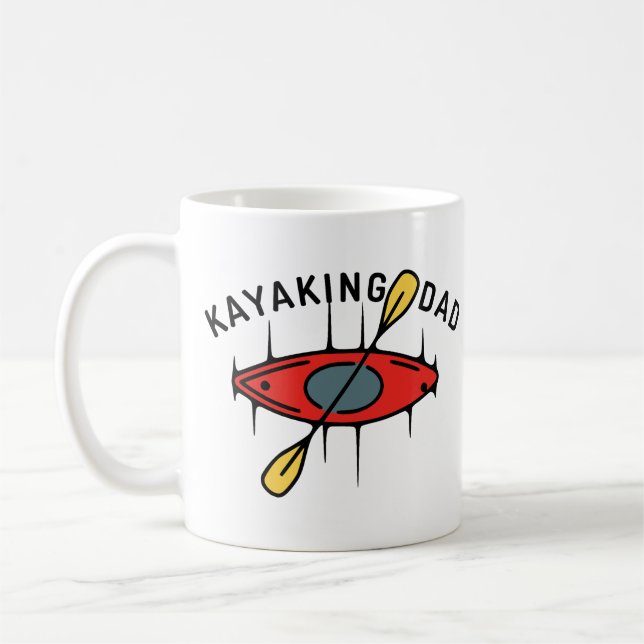 Kayaking Dad Coffee Mug (Left)