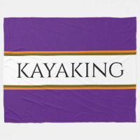 KAYAKING Fun Purple White Orange Racing Stripes