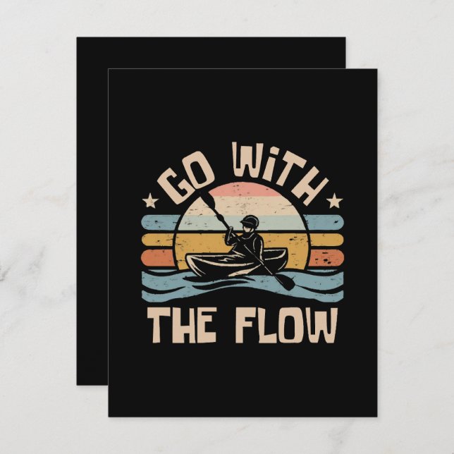 kayaking-funny enclosure card (Front/Back)