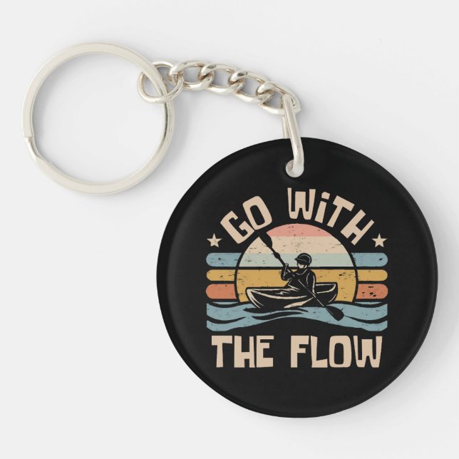 kayaking-funny keychain (Front)